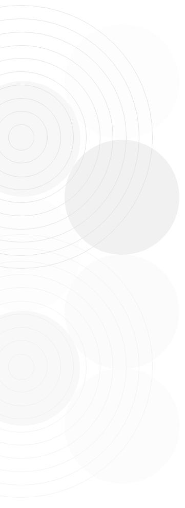 Image of combination of various light grey concentric and overlapping circles on light background